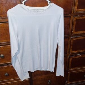 White Long Sleeve Top